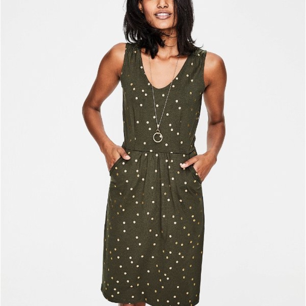 Boden Melinda Stretch Cotton Sleeveless Dress size 8R